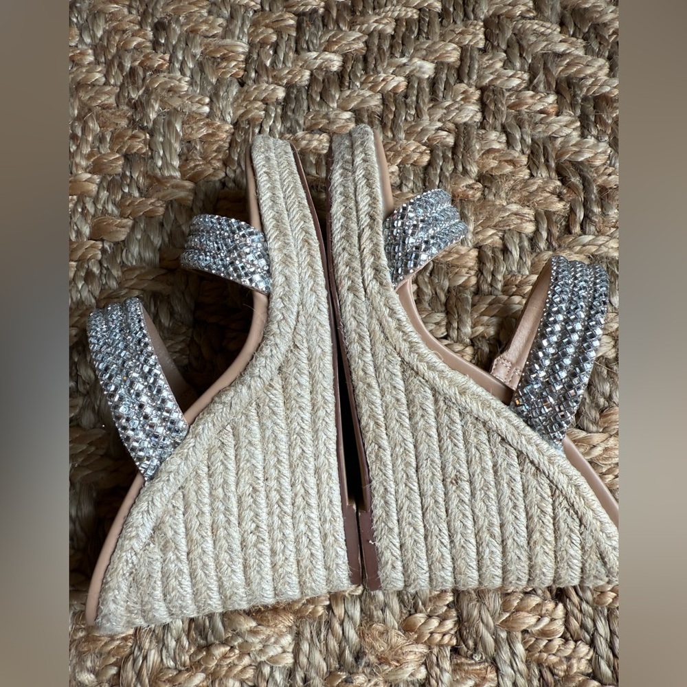 NWOB Steve Madden “Diamond” Espadrille Heeled Sandals - Picture 3 of 6